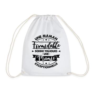 Cadeau Grand-Mère - Une Mamie Exceptionnelle - Sac de sport léger - blanc - Devant