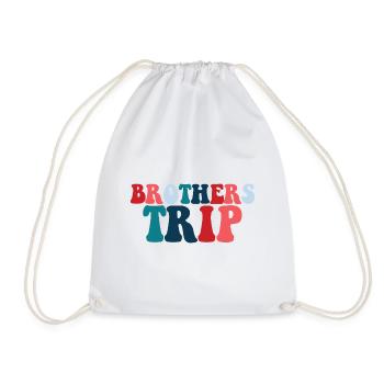 Sibling Brothers Journey - Drawstring Bag - white - Front