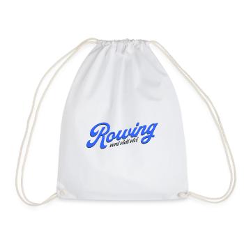 Rowing - veni vidi vici - Rowing Rower Rower - Drawstring Bag - white - Front