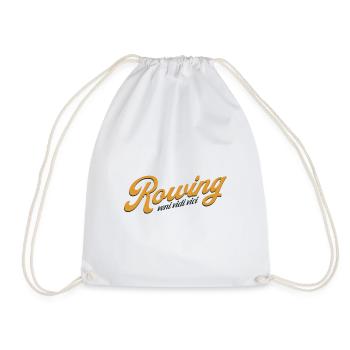 Rowing - veni vidi vici - Rowing Rower Rower - Drawstring Bag - white - Front