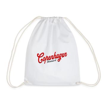 Copenhagen Classic Lettering Denmark Dänemark - Drawstring Bag - white - Front