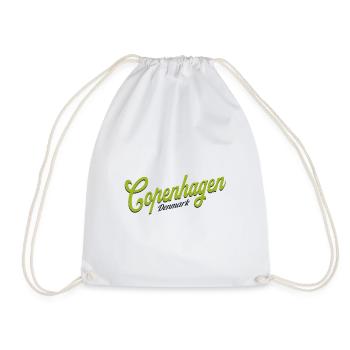 Copenhagen Classic Lettering Denmark Dänemark - Drawstring Bag - white - Front