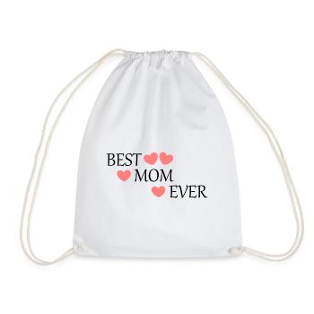 Saying Mother's Day Best Mom in the World Mother's Day Mom - Drawstring Bag - white - Front