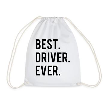 Best Driver Ever - Turnbeutel - Weiß - Vorne