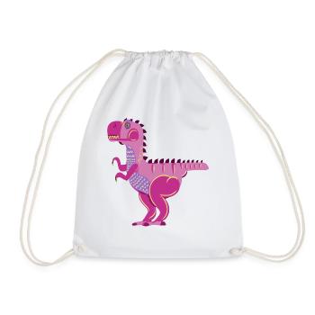 Dinosaure T-Rex - Sac de sport léger - blanc - Devant