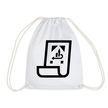 Pfand Bon Icon - Turnbeutel - Weiß - Vorne
