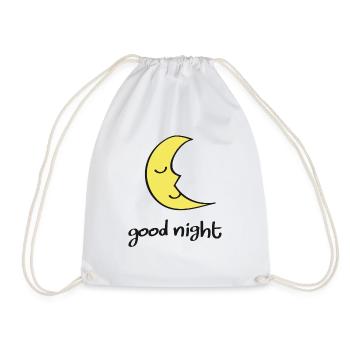 Kleiner Mond wünscht gute Nacht - Turnbeutel - Weiß - Vorne
