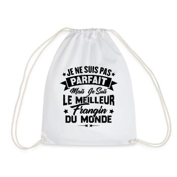 Pas parfait mais le meilleur frangin du monde - Sac de sport léger - blanc - Devant