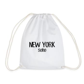 New York Soho - États-Unis - Amérique - New York - Grosse Pomme - Sac de sport léger - blanc - Devant