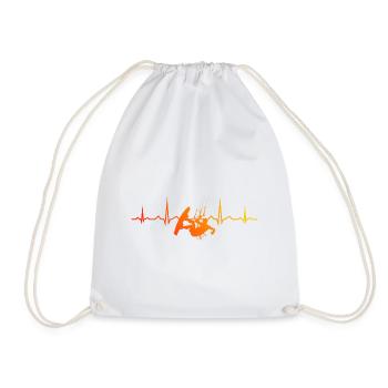 Kitesurf Kite Kite Men Kitesurfing Women - Drawstring Bag - white - Front