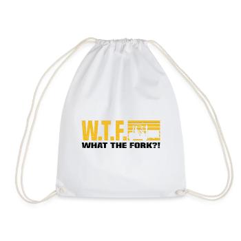 Forklift driver - Drawstring Bag - white - Front