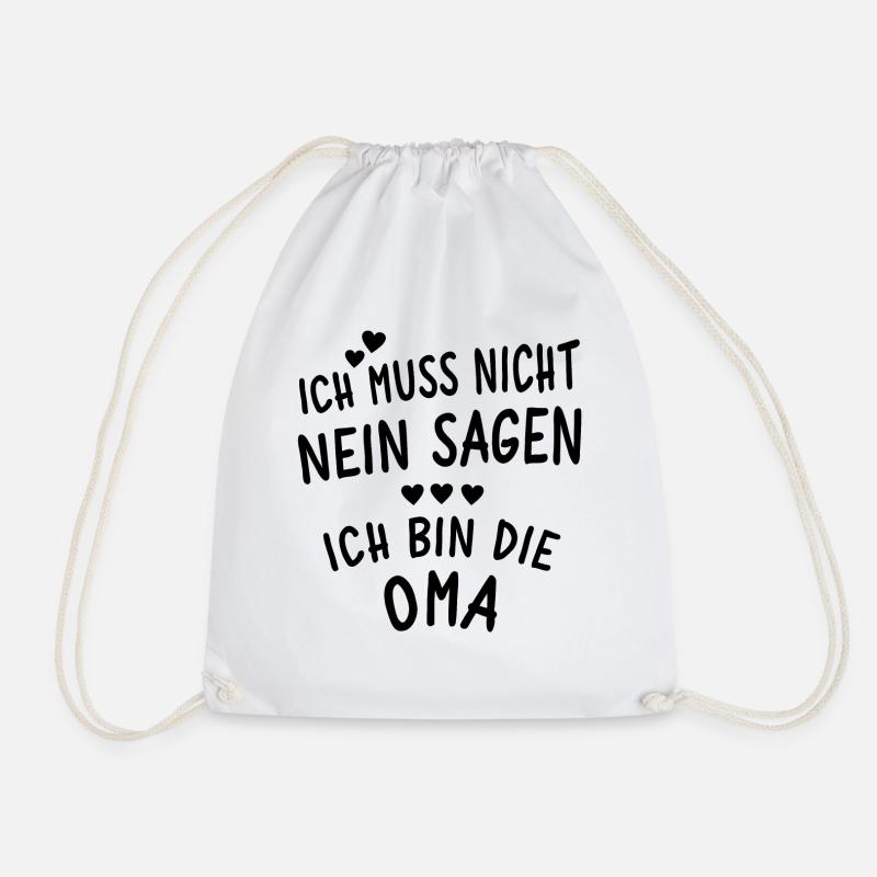 Ich bin die Oma - Turnbeutel - Weiß