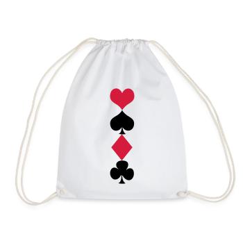 Kartendeck - Sac de sport léger - blanc - Devant