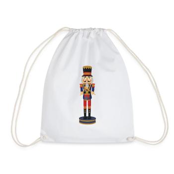nussknacker nutcracker weihnachten christmas santa - Turnbeutel - Weiß - Vorne