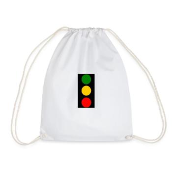 traffic lights - Drawstring Bag - white - Front