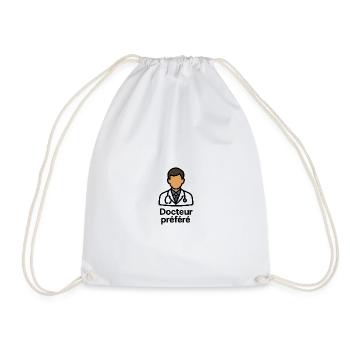 Docteur préféré cadeau médecin - Sac de sport léger - blanc - Devant