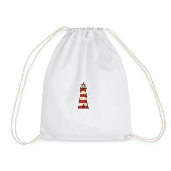 lighthouse - Drawstring Bag - white - Front