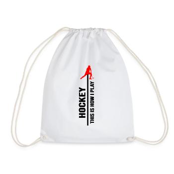 hockey sur gazon de hockey sur gazon de hockey sur glace - Sac de sport léger - blanc - Devant