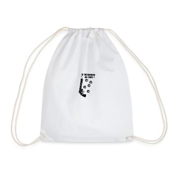 50 ans pistolet fumer impact balle anniversaire - Sac de sport léger - blanc - Devant