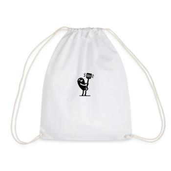 Saucisse - Sac de sport léger - blanc - Devant
