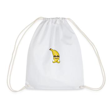Funny Banana - Drawstring Bag - white - Front