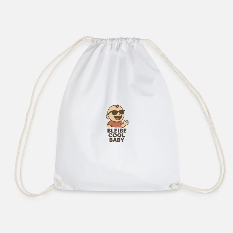 Bébé avec lunettes de soleil - Sac de sport léger - blanc