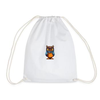 hibou - Sac de sport léger - blanc - Devant