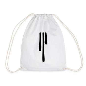 drips_4 - Drawstring Bag - white - Front
