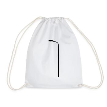 Street lamp off - Drawstring Bag - white - Front
