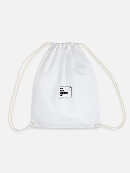 Neighbor enemies - Drawstring Bag - white