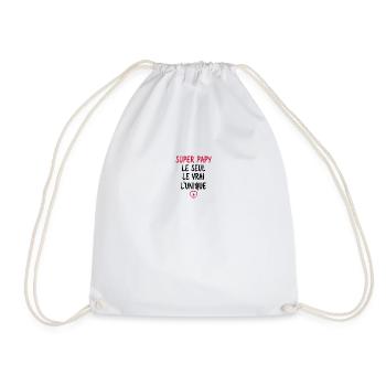 Super papy le seul le vrai l'unique - Sac de sport léger - blanc - Devant