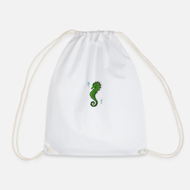 Couleur de l'hippocampe Mandala - Sac de sport léger - blanc