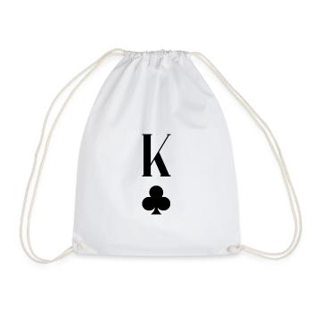 Roi de trèfle, roi de trèfle - Sac de sport léger - blanc - Devant