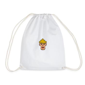 Colorful Comic Face - Drawstring Bag - white - Front