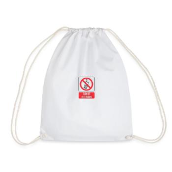 Mobile off - Drawstring Bag - white - Front