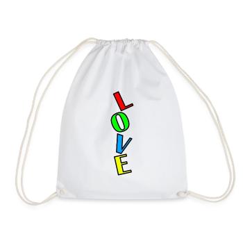 love - Sac de sport léger - blanc - Devant