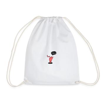 UNFOLLOW CAT - Drawstring Bag - white - Front