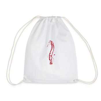 Couleur blob splash peinture peintre cadeau coloré rouge sang - Sac de sport léger - blanc - Devant