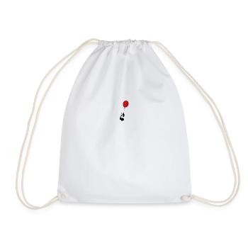 Panda - Drawstring Bag - white - Front