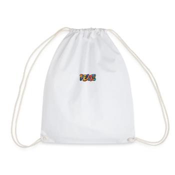 Peace peace peace movement human rights - Drawstring Bag - white - Front