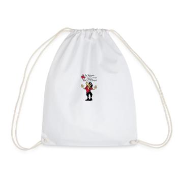 breton bouche ouverte alcool humour citation - Sac de sport léger - blanc - Devant