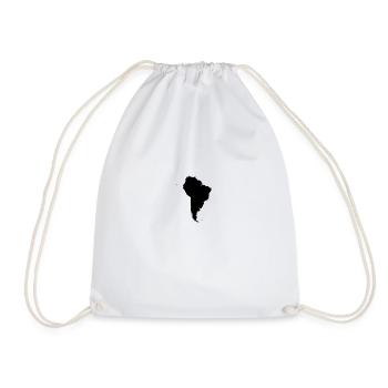 South America - Drawstring Bag - white - Front