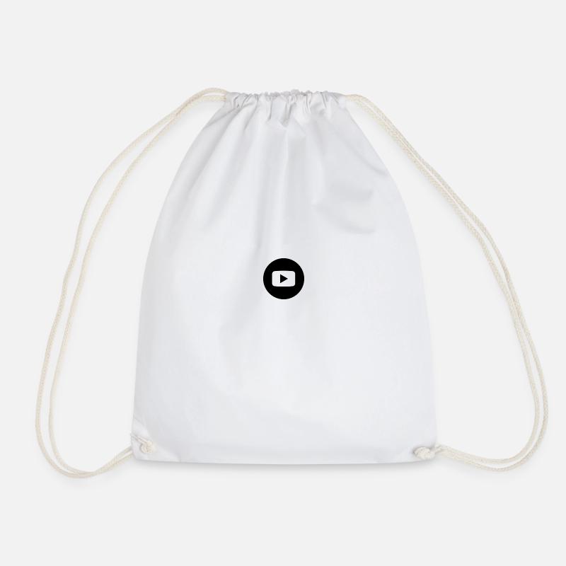 youtuber - Drawstring Bag - white