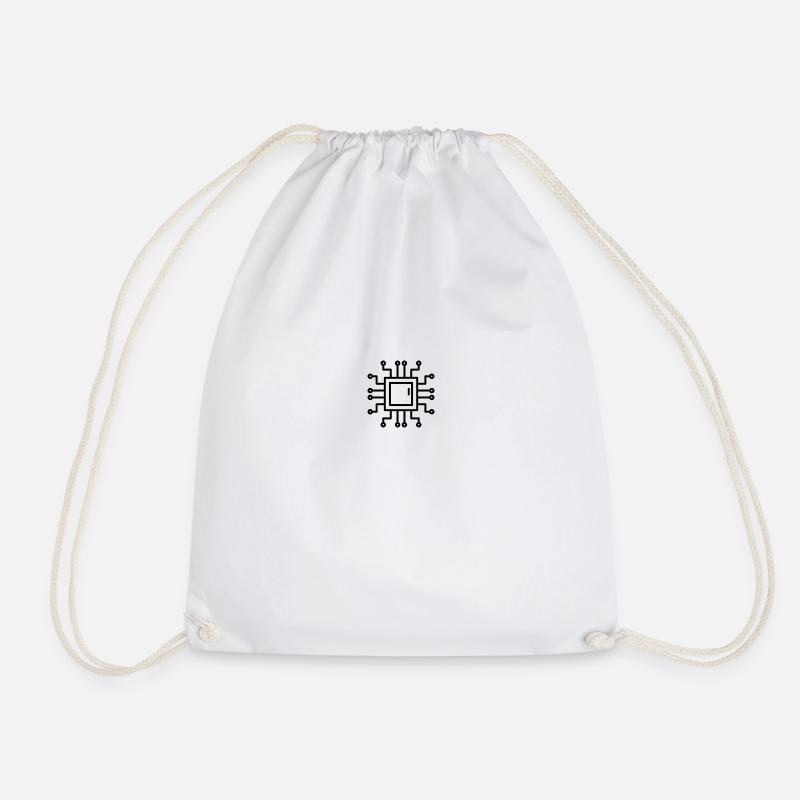 Circuit - Drawstring Bag - white