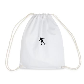runner - Drawstring Bag - white - Front