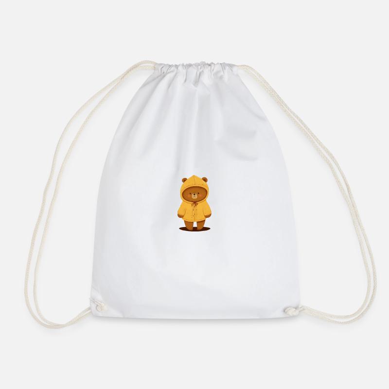 Kleiner brauner Bär - Turnbeutel - Weiß