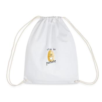 J'ai la patate !! - Sac de sport léger - blanc - Devant