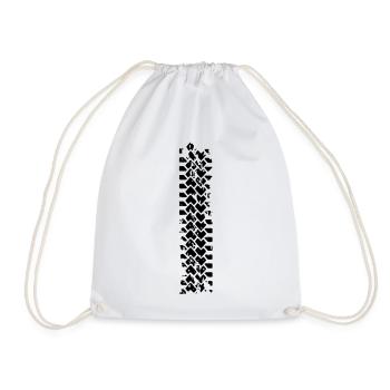 Burn to be wild 1 - Drawstring Bag - white - Front