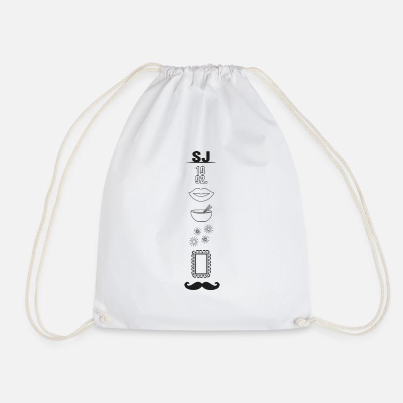 BTS - Drawstring Bag - white
