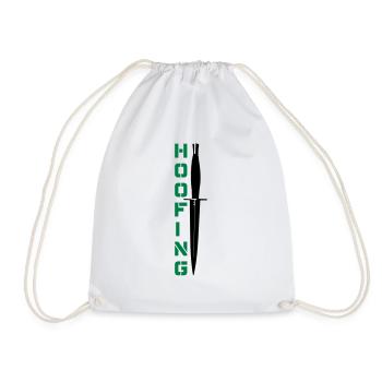 Hoofing Dagger - Drawstring Bag - white - Front